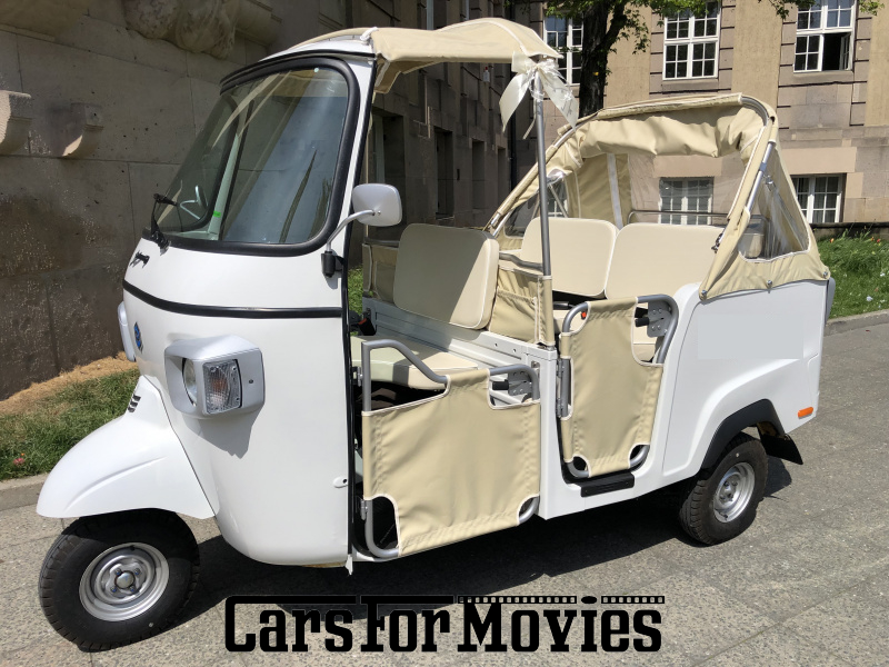 CarsForMovies | Piaggio Ape Calessino  2019 Italien Weiß Weiß Zwei- und Dreirad Lastendreirad Berlin 6621 